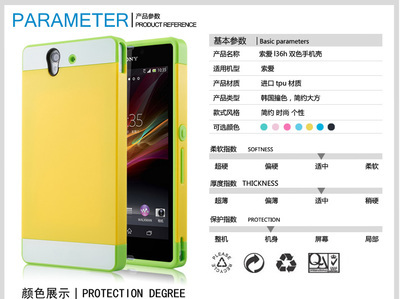 NX CASE 索尼L36h 三合一撞色保护壳 全方位保护与时尚外观的完美结合