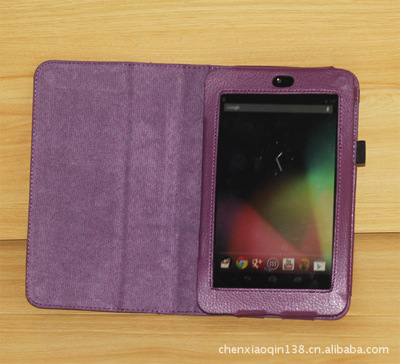 谷歌Nexus 7皮套 二折支架款荔枝纹全解析